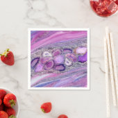 Serviette En Papier Geodes Crystal Flow (En situation)