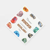 Serviette En Papier Géologie fête d'anniversaire roche gemstone (Coin)