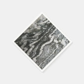 Serviette En Papier Géologie Rocher gris avec Motif Feline (Coin)