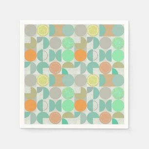 Serviette En Papier Géométric multicoloré