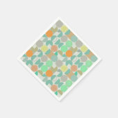 Serviette En Papier Géométric multicoloré (Coin)