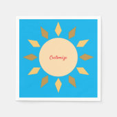 Serviette En Papier Geometric Sun Circle Thunder_Cove (Devant)