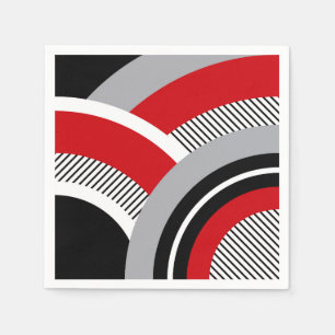 Serviette En Papier Géométrie colorée