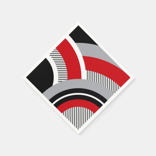 Serviette En Papier Géométrie colorée (Coin)