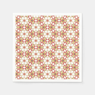 Serviette En Papier Géométrie florale