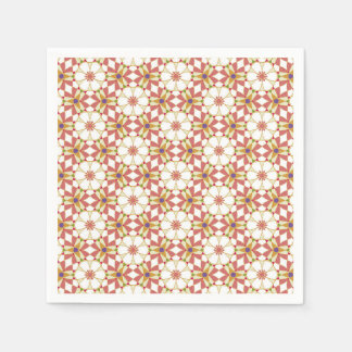 Serviette En Papier Géométrie florale