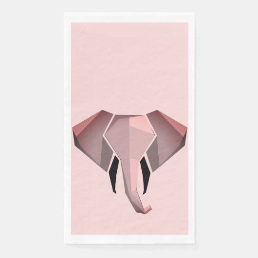 Serviette En Papier Géométrie Tête d'éléphant (Devant)