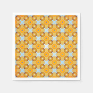 Serviette En Papier Géométrique jaune inhabituel
