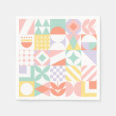 Serviette En Papier géométrique n° 32 (Devant)