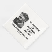 Serviette En Papier George B. Shaw Professions Conspirations Laity (Coin)