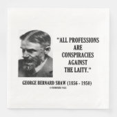 Serviette En Papier George B. Shaw Professions Conspirations Laity (Devant)