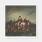 Serviette En Papier George Washington Traversant le Delaware (Devant)