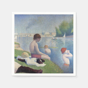 Serviette En Papier Georges Seurat - Baigneurs à Asnières