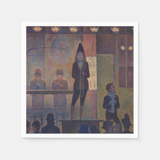 Serviette En Papier Georges Seurat - Diaporama de cirque (Devant)