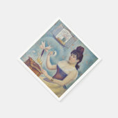 Serviette En Papier Georges Seurat - Jeune Femme Se Poussant (Coin)