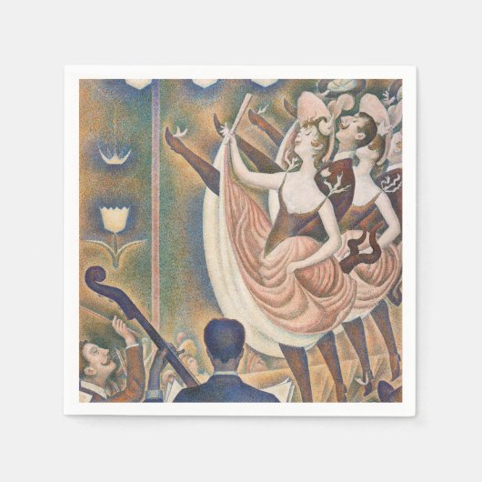 Serviette En Papier Georges Seurat - Le Chahut (Devant)