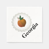 Serviette En Papier Georgia Peach (Devant)