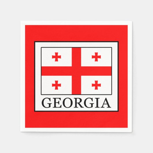 Serviette En Papier Géorgie (Devant)