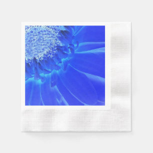 Serviette En Papier gerbera bleu électrique