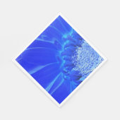 Serviette En Papier gerbera bleu électrique (Coin)