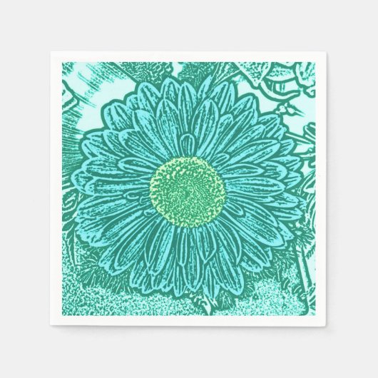 Serviette En Papier Gerbera Daisy (Devant)
