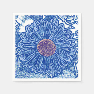 Serviette En Papier Gerbera Daisy Block