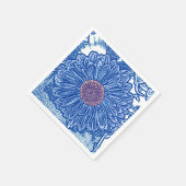 Serviette En Papier Gerbera Daisy Block (Coin)
