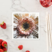 SERVIETTE EN PAPIER GERBERAS (En situation)