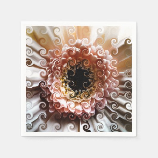 SERVIETTE EN PAPIER GERBERAS (Devant)
