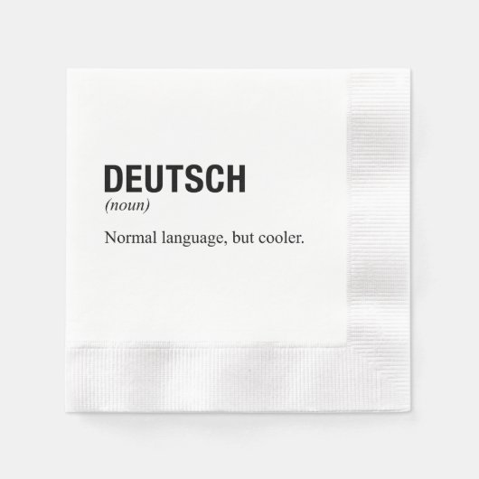 SERVIETTE EN PAPIER GERMAN (Devant)