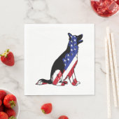Serviette En Papier German Shepherd (En situation)