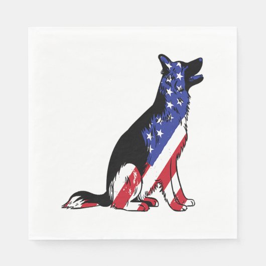 Serviette En Papier German Shepherd (Devant)