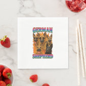 Serviette En Papier German Shepherd (En situation)