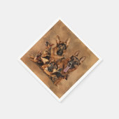 Serviette En Papier German Shepherd Dog (Coin)