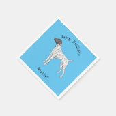 Serviette En Papier German Shorthred Pointer dog (Coin)