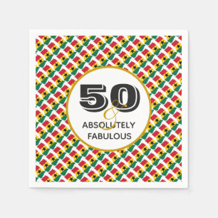 Serviette En Papier GHANA 50 & Absolument fabuleux papier de célébrati