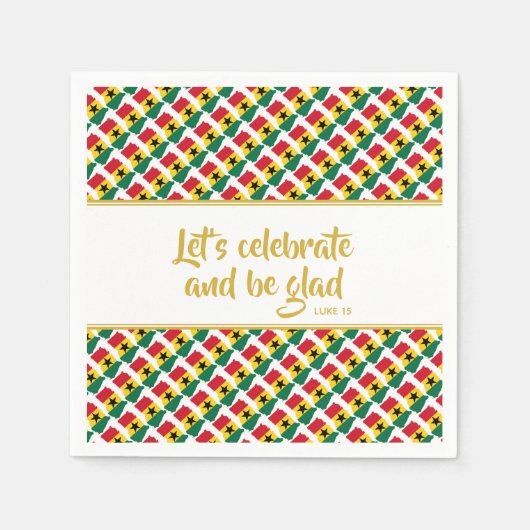 Serviette En Papier GHANA Christian Custom Celebration Party Paper (Devant)