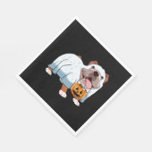 Serviette En Papier Ghost Bulldog Halloween Dog (Coin)
