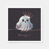 Serviette En Papier Ghost Halloween Baby shower Little Boo (Devant)