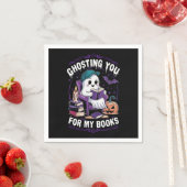 Serviette En Papier Ghosting You For My Books Ghost Reading Halloween (En situation)