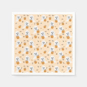 Serviette En Papier Ghosts Trick Ou Traiter Citrouille Candy Bucket (Devant)
