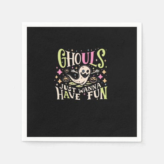 Serviette En Papier Ghouls veut juste avoir un design Déplaisant amusa (Devant)