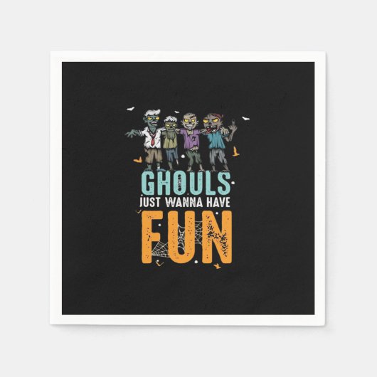 Serviette En Papier Ghouls veut juste s'amuser amusant Zombies amusant (Devant)