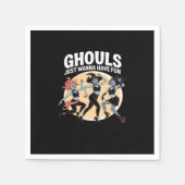 Serviette En Papier Ghouls veut juste s'amuser automne & basique (Devant)