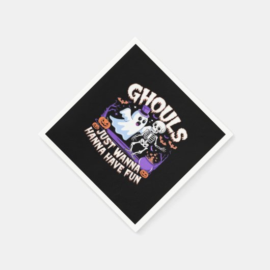 Serviette En Papier Ghouls veut juste s'amuser Basic & Citation (Coin)