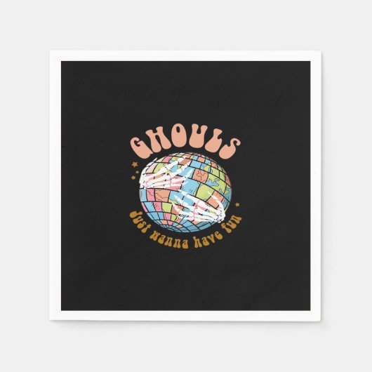 Serviette En Papier Ghouls veut juste s'amuser - Basic Witch Energy (Devant)