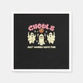 Serviette En Papier Ghouls veut juste s'amuser drôle Costume d'Hallowe (Devant)