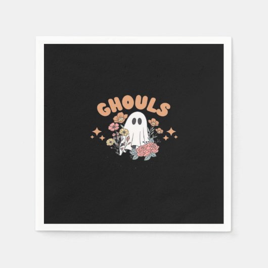 Serviette En Papier Ghouls veut juste s'amuser Halloween Art Sloth Des (Devant)