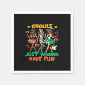 Serviette En Papier Ghouls veut juste s'amuser Halloween Citation amus (Devant)