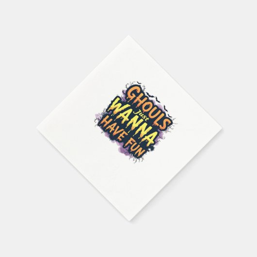 Serviette En Papier Ghouls veut juste s'amuser - Halloween design (Coin)